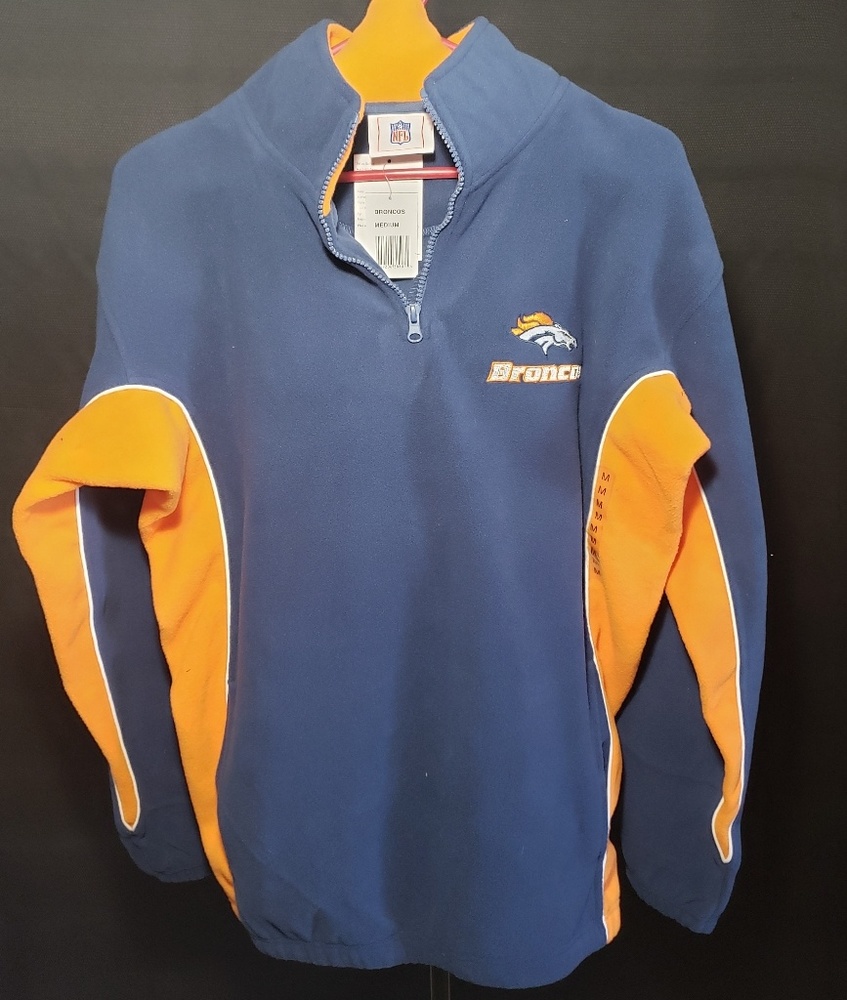 Bronco's Fleece pullover Size M
